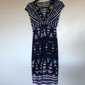 Blue/Purple/Black tie-dye dress